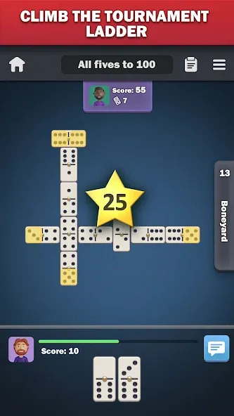 Dominoes online - play Domino!  [МОД Много денег] Screenshot 3