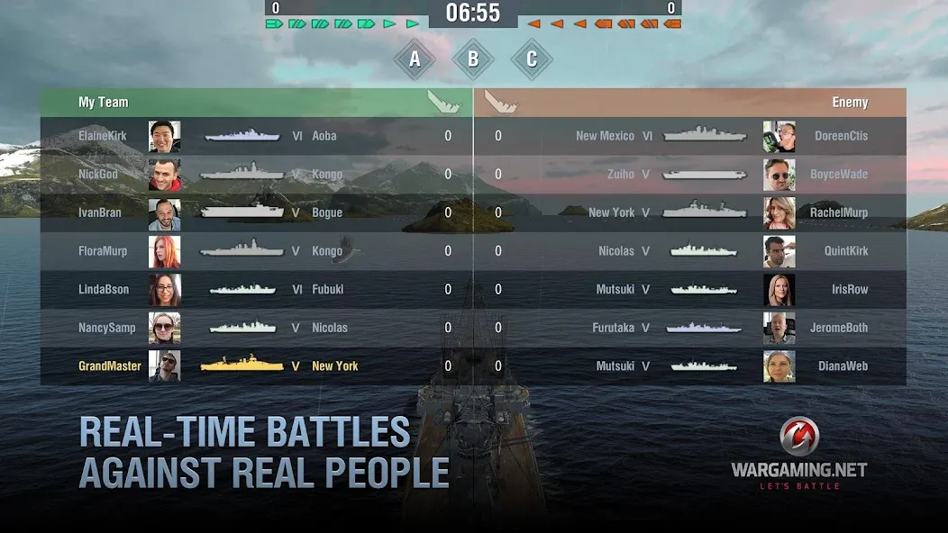 World of Warships Blitz War (Ворлд оф Варшипс Блиц Вар)  [МОД Unlimited Money] Screenshot 5