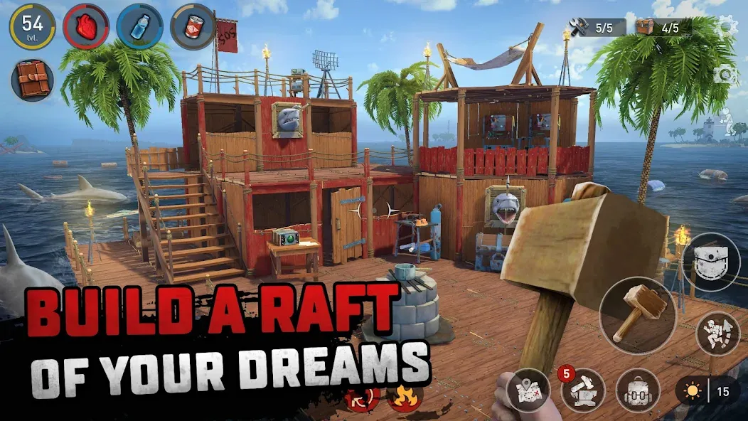 Raft® Survival - Ocean Nomad (Рафт)  [МОД Бесконечные деньги] Screenshot 5