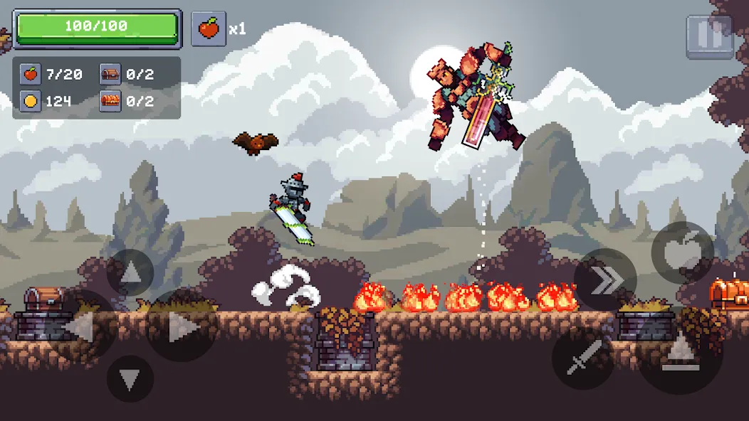 Apple Knight 2: Action Game (Эппл Найт)  [МОД Меню] Screenshot 1