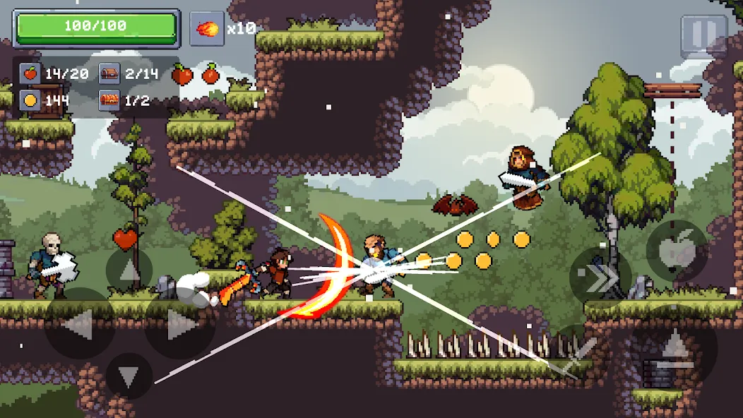 Apple Knight 2: Action Game (Эппл Найт)  [МОД Меню] Screenshot 2