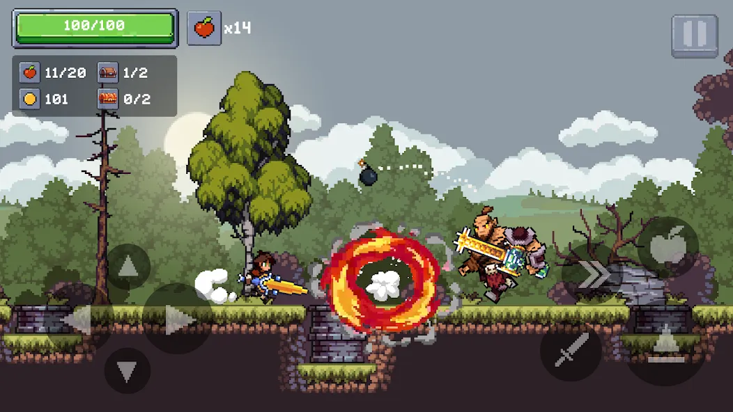 Apple Knight 2: Action Game (Эппл Найт)  [МОД Меню] Screenshot 5