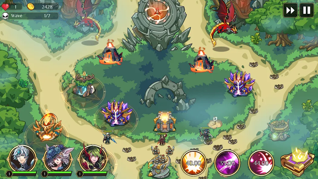 Kingdom War: Tower Defense TD (ТД Рояль)  [МОД Menu] Screenshot 5