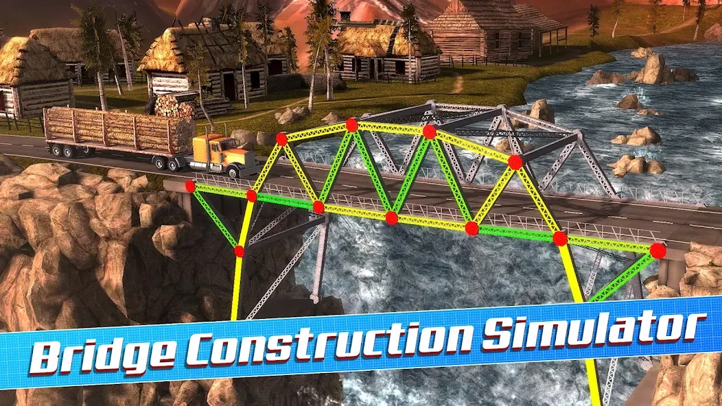 Bridge Construction Simulator (Бридж Конструкшн Симулятор)  [МОД Много денег] Screenshot 1