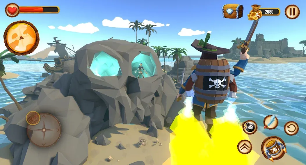 Pirate Polygon Caribbean Sea (Пиратская Полигон Карибское море)  [МОД Unlocked] Screenshot 4