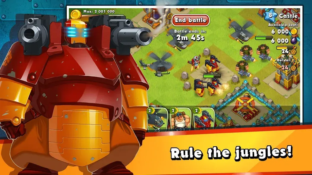 Jungle Heat: War of Clans (Джангл Хит)  [МОД Много монет] Screenshot 5