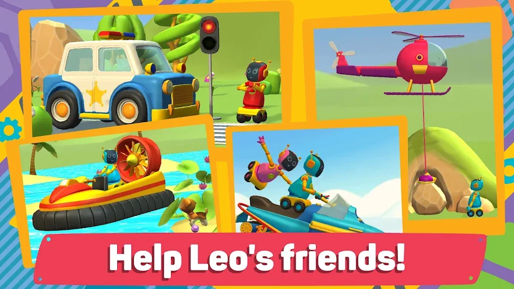 Leo 2: Puzzles & Cars for Kids  [МОД Mega Pack] Screenshot 2