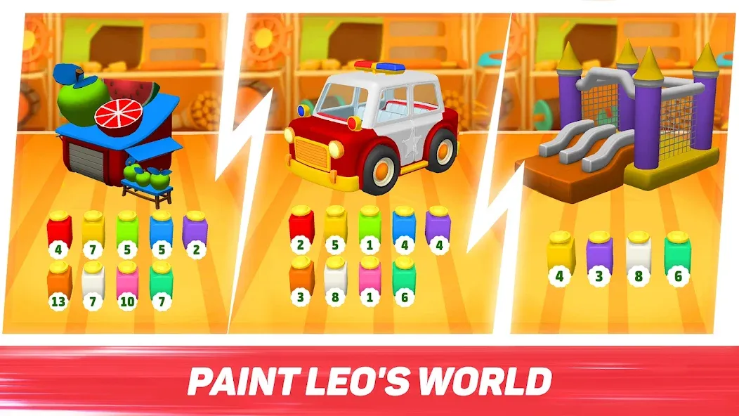 Leo Runner: car games for kids  [МОД Menu] Screenshot 3