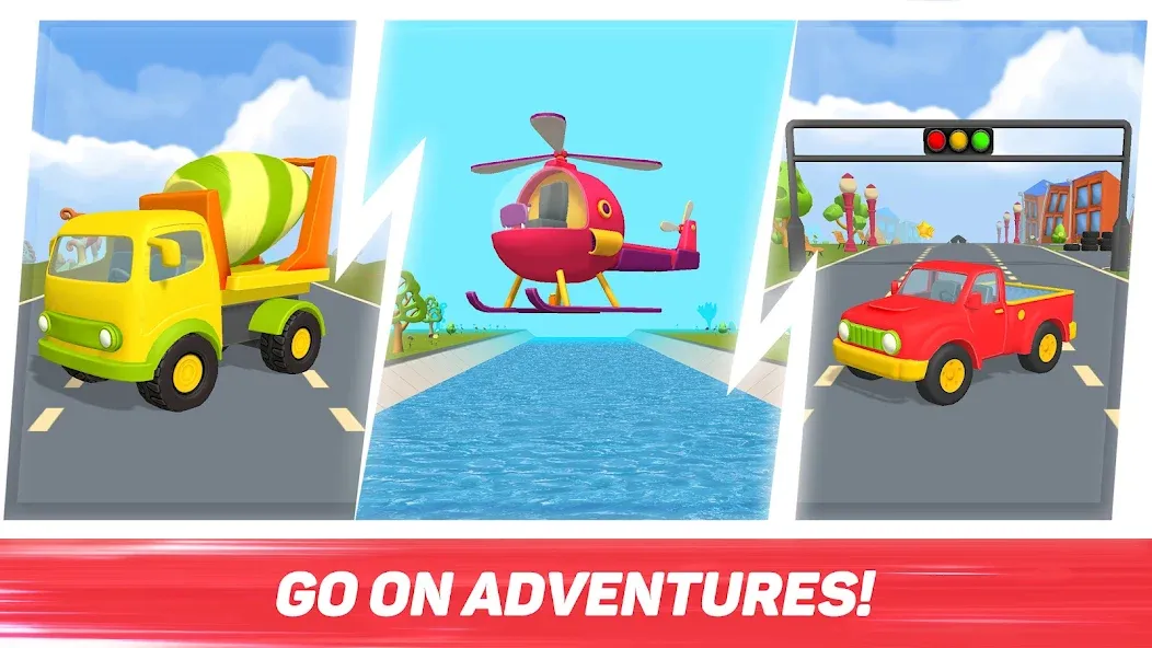 Leo Runner: car games for kids  [МОД Menu] Screenshot 4