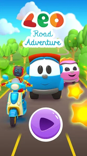 Leo Runner: car games for kids  [МОД Menu] Screenshot 5