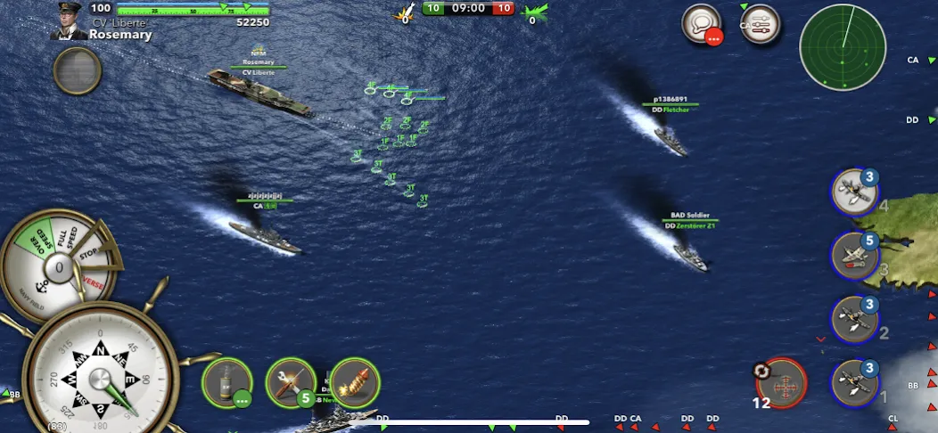 Navy Field: Online Sea Battles (НеиФилд)  [МОД Mega Pack] Screenshot 1