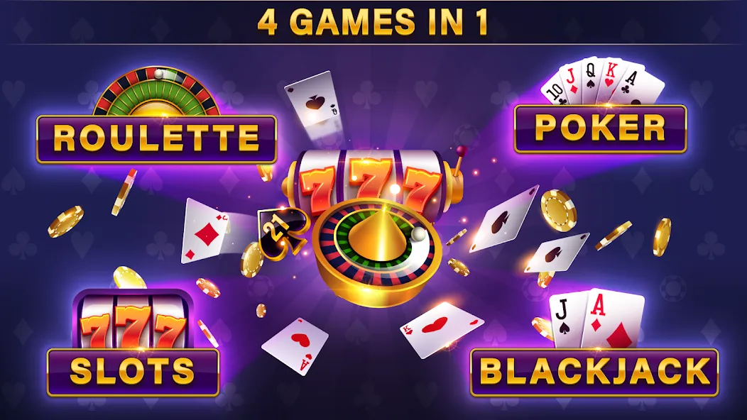 Casino All Star: Poker & Slots (Казино Олл Стар)  [МОД Меню] Screenshot 1