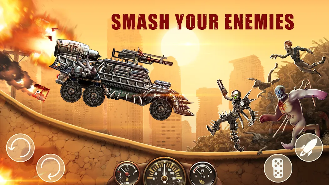 Zombie Hill Racing: Earn Climb (Зомби Хилл Рейсинг)  [МОД Mega Pack] Screenshot 3