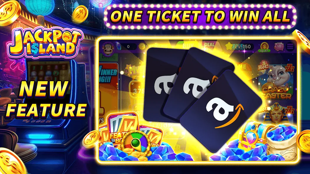 Jackpot Island - Slots Machine (Джекпот Айленд)  [МОД Много денег] Screenshot 3