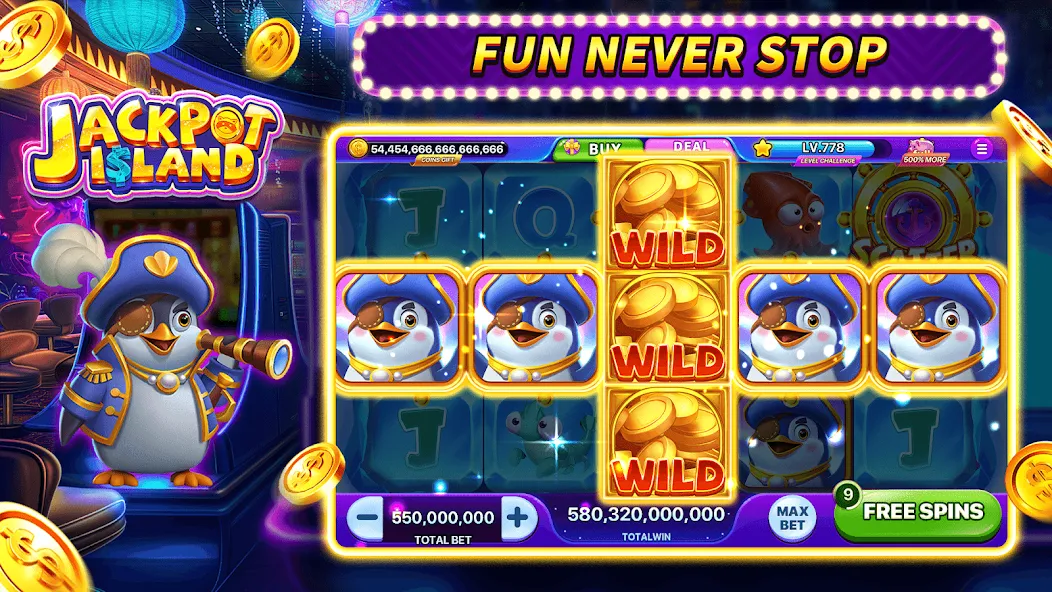 Jackpot Island - Slots Machine (Джекпот Айленд)  [МОД Много денег] Screenshot 4