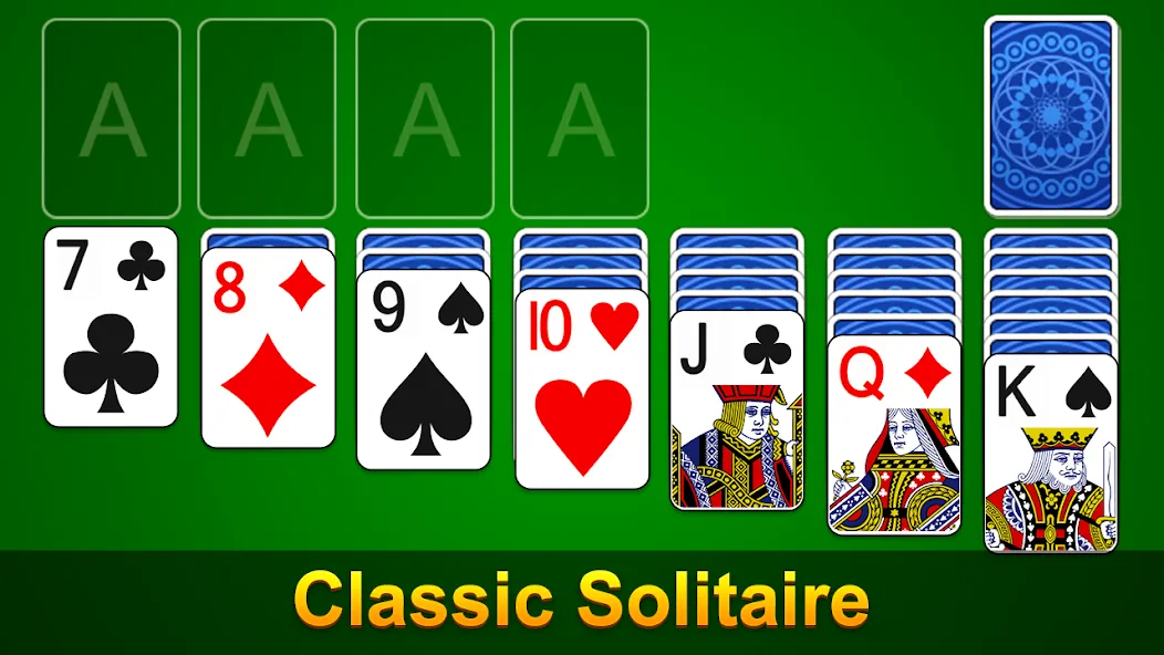 Solitaire - Classic Card Game (Солитер)  [МОД Бесконечные монеты] Screenshot 1