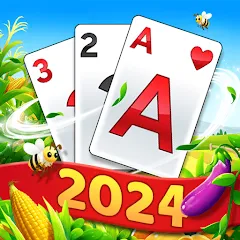 Взломанная Solitaire Tripeaks - Farm Trip (Фарм Джорни)  [МОД Меню] - стабильная версия apk на Андроид