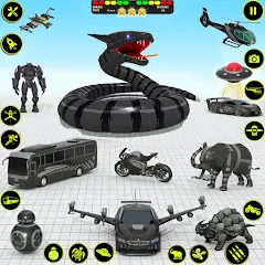 Скачать взломанную Snake Car Robot Transformation (Снейк Кар Робот Трансформейшн)  [МОД Mega Pack] - последняя версия apk на Андроид