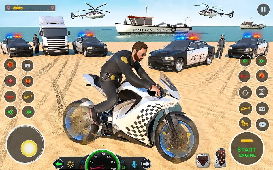 Police Car Driving: Car Games (ЮС Полис Кар Транспорт Трак)  [МОД Все открыто] Screenshot 2