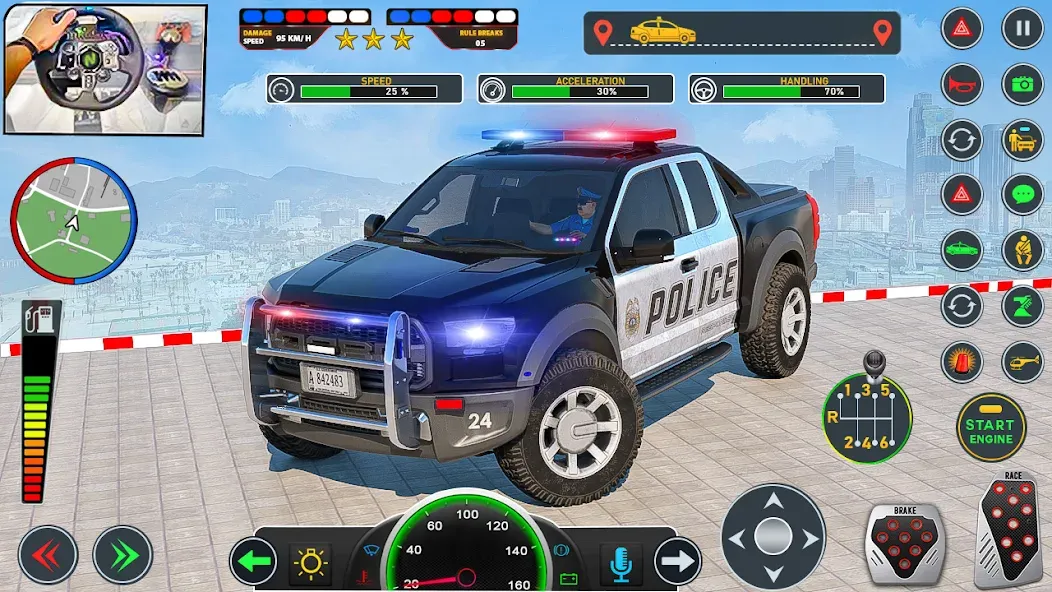 Police Car Driving: Car Games (ЮС Полис Кар Транспорт Трак)  [МОД Все открыто] Screenshot 3