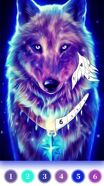 Wolf Coloring Book Color Game (Вульф Колоринг Бук Колор Гейм)  [МОД Unlimited Money] Screenshot 5