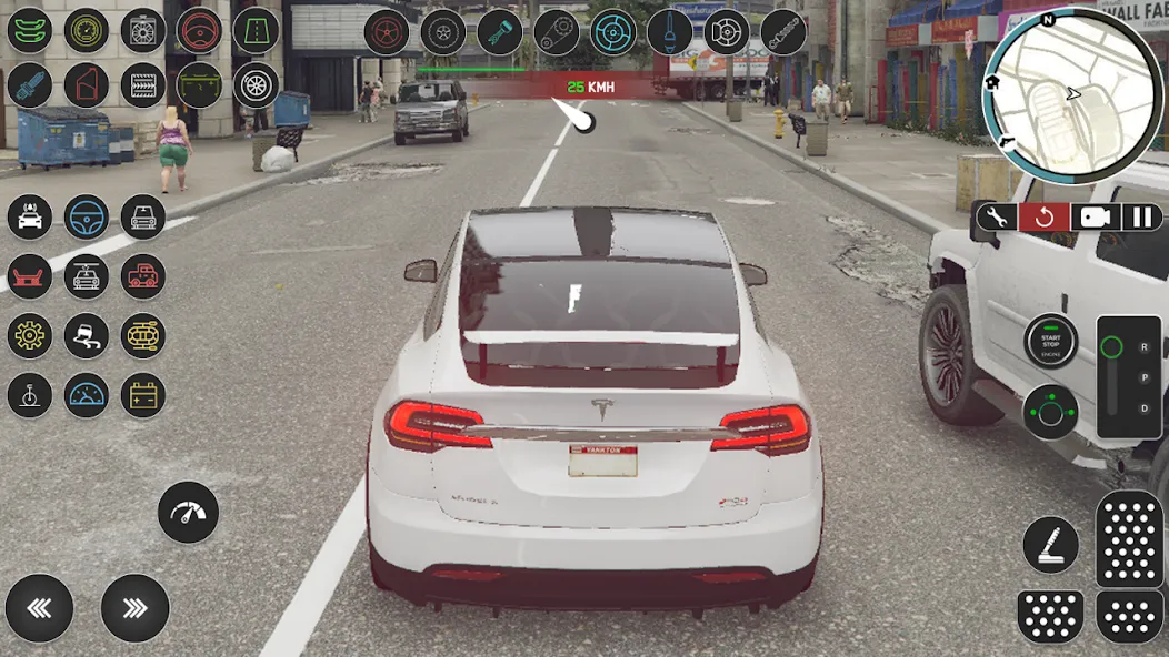 Electric Tesla Model X Driver (Электрический водитель   )  [МОД Бесконечные деньги] Screenshot 4